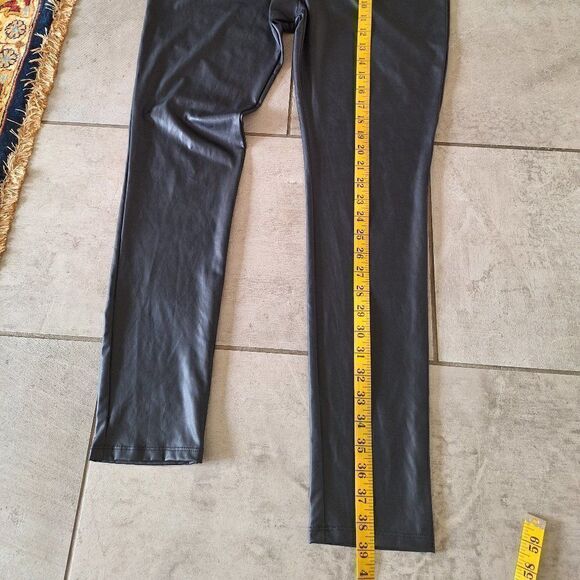 Kardashian Kollection faux leather black Leggings Sz L - Picture 7 of 8